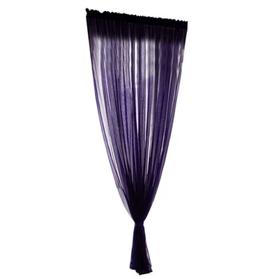 Rideaux En Voile De Polyester Violet Style Simple 1 X 2 7 M Pour Chambre Ou - Photo 1/4