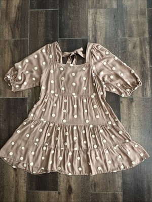 Women s 3XL NWT Perch By Blu Pepper Brown Babydoll Dress 