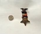Original 1886 GAR Civil War Veteran Membership Medal Bronze WITH ROSTER