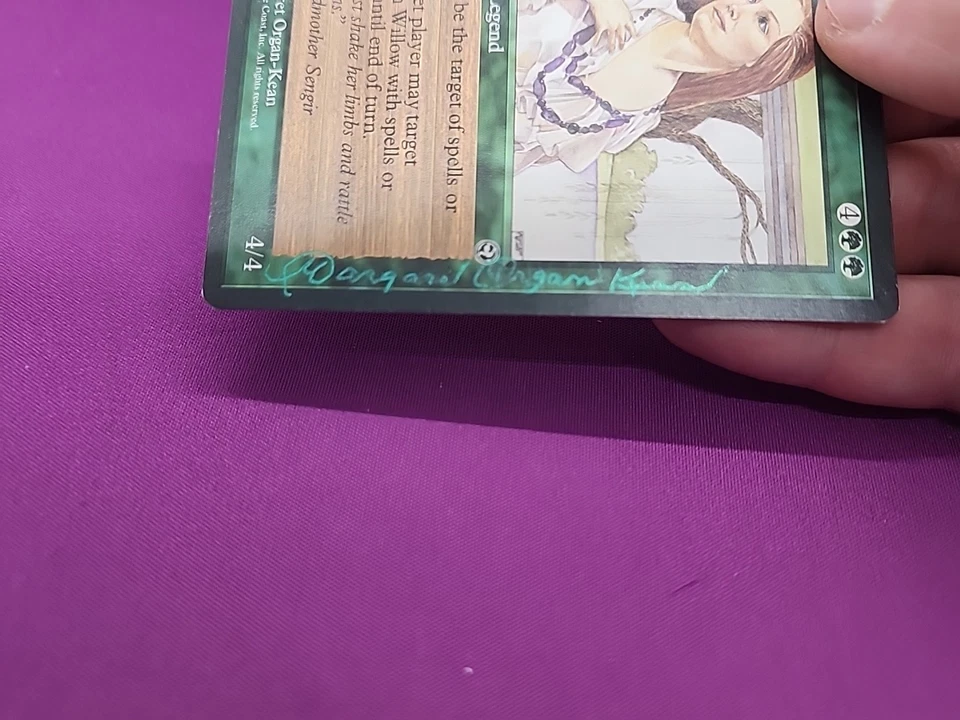 Autumn Willow MTG Homelands Green Glitter Signed Margret Organ-Keen *CCGHouse* - Image 3 of 4