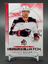 2024-25 SP Authentic Limited Red Future Watch #155 CAMERON BUTLER Blue Jacket RC