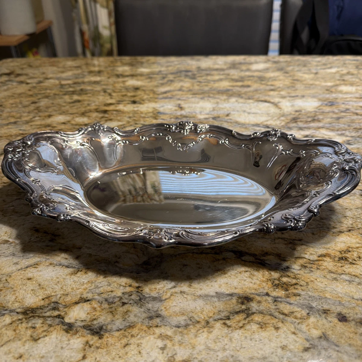 Chantilly Gorham Antique US Silver-Plated Platters & Trays for