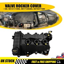 Engine Cylinder Head Rocker Cover For Citroen C3 2016-On 1.2 Eb2A Engine Black