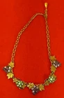 Vintage Rhinestone Costume Jewelry Necklace (15.75" overall length)