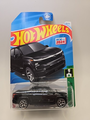 Hot Wheels CHEVROLET SILVERADO EV RST, Black, P-Case 110/250 8/10 - Picture 1 of 3