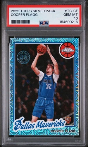 2025-26 Topps #TC-CF Cooper Flagg Topps Chrome Basketball PSA 10 🐎💎🔥