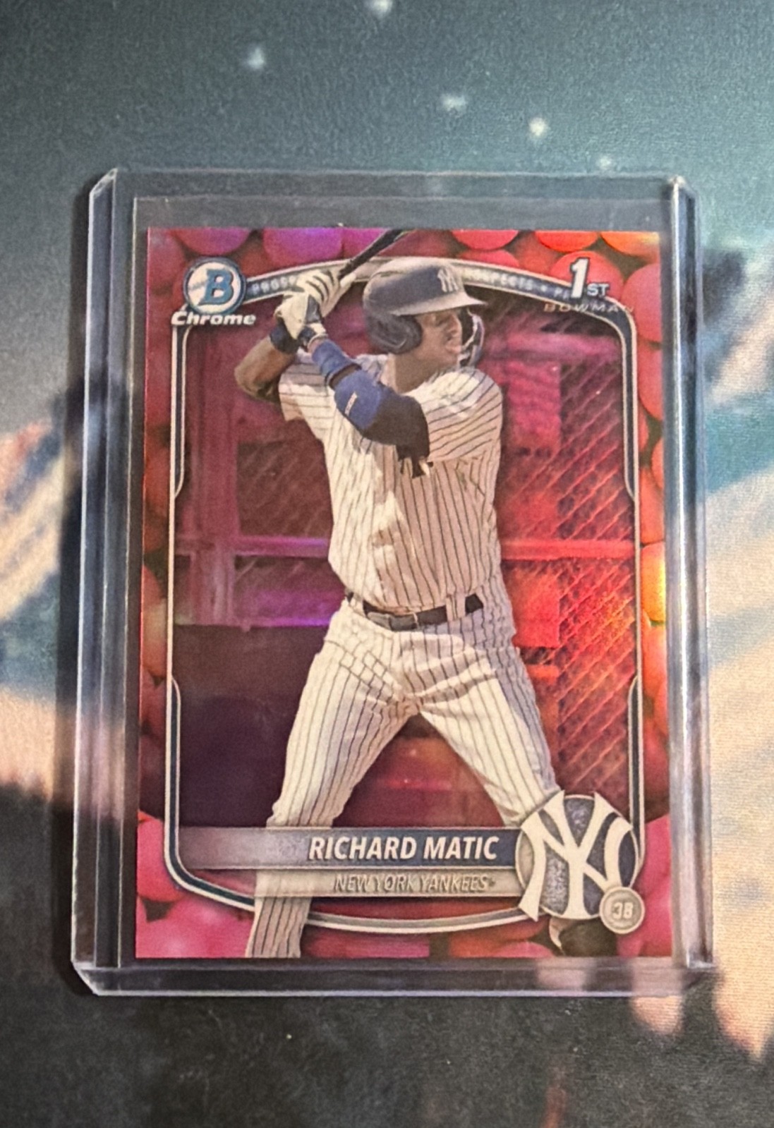 2025 Bowman - Chrome Prospects Richard Matic #BCP-71 Gum Ball Refractor (RC)