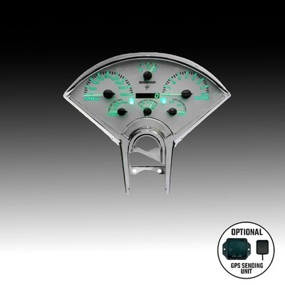 Intellitronix Green LED Analog Gauge / GPS Sending Unit For 55-56 Chevy Bel Air