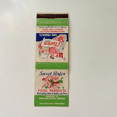 Sweet Brier Food Products Vintage Matchbook Cover TMB76-6