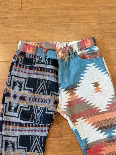 Mnml Sz 33 Mixed Jacquard Pants Aztec Print NWT!! 🔥 - Picture 5 of 12