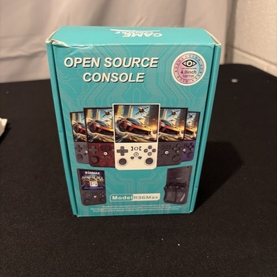 R36 Max Handheld Retro Game Console 4'' IPS Screen  Open Source Emulator White
