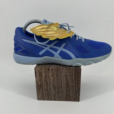 Asics Conviction X Shoes Womens Size 9.5 Blue Wing CrossFit Training S753N Rhino