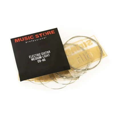 Electric Guitar Strings Medium-Light 09-46, MUSIC STORE, E-Gitarrensaiten