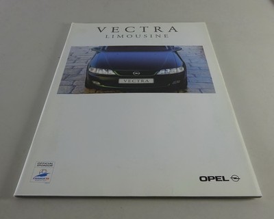 Opel Vectra B Sedan Brochure With Technical Data 01/1998