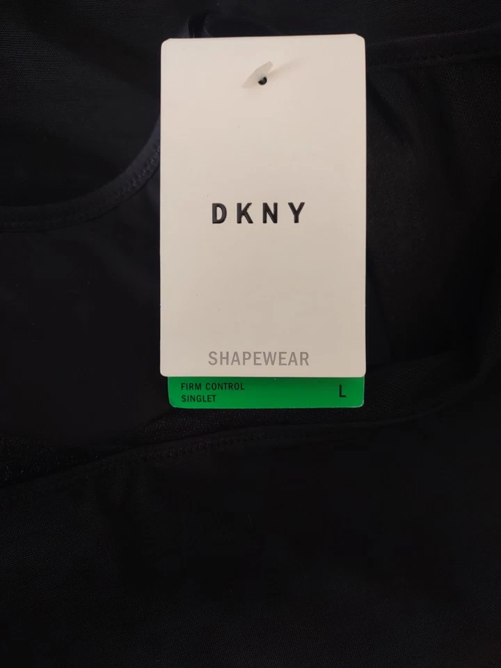 DKNY Shapeweare Control Black L Bodysuit Body Briefer Firm Control Singlet New - Image 4 of 4