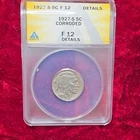 1927-S Buffalo Nickel 5C ANACS F12 Details Corroded San Francisco