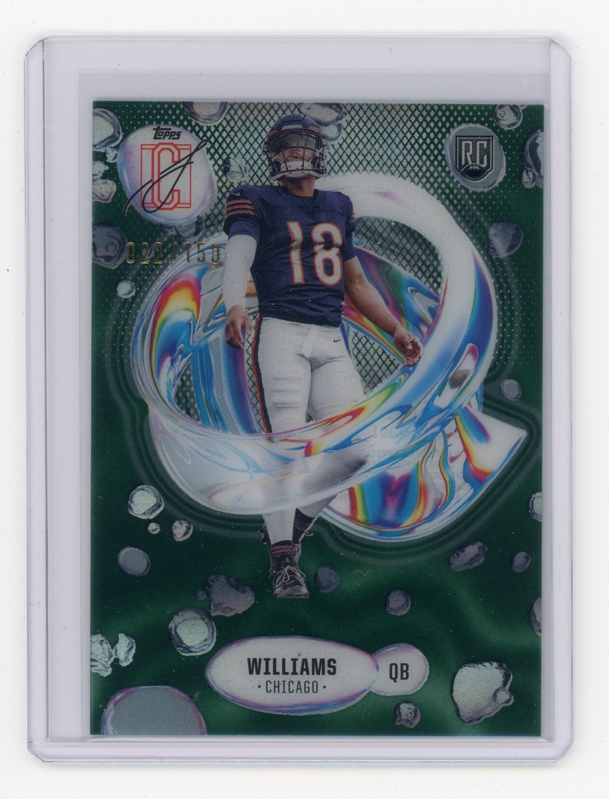 2024 Topps Signature Class Caleb Williams Fluidity Green 022/150 #F-1