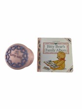 American Girl Baby Bitty Bear's Family Album Board Book And Pink Rattle