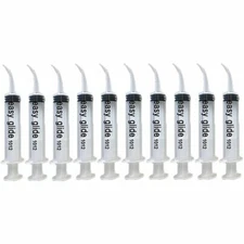 12cc Dental Irrigation Syringe with Curved Tip - 8 Pack