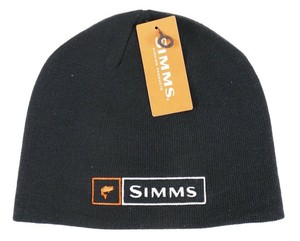 SIMMS-Bass-Lockup-Beanie-Black-ON-SALE