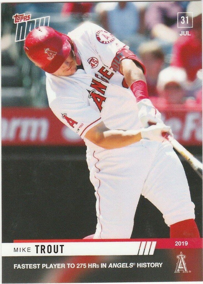 2019 Topps Now - Mike Trout #613 - 1 of 1