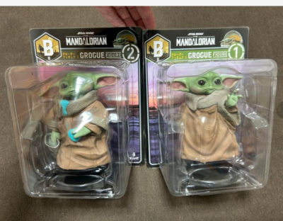 STAR WARS Mandalorian Grogu Figure 2types set Happy kuji 12cm 2024