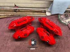 Subaru Sti Front Rear Set Calipers 4 Piston Impreza Wrx 08-17 Powder Coated Subaru Sti Front Rear Set Calipers 4 Piston Impreza Wrx 08-17 Powder Coated