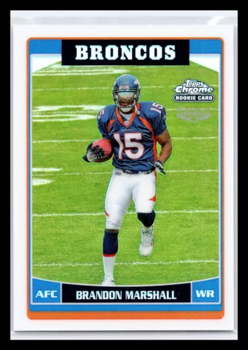 2006 Topps Chrome #263 Brandon Marshall Refractor Rookie RC Denver Broncos