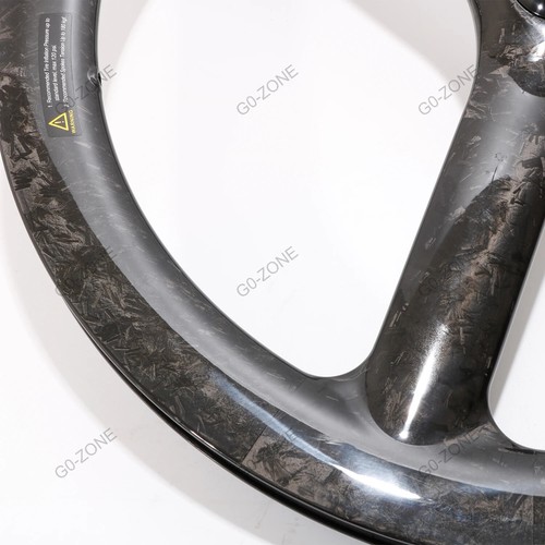 24inch 507 Carbon 3 Spoke Wheel Clincher Tubeless 25mm Width 48mm Height - Picture 2 of 6