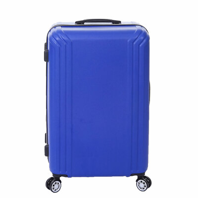Koffer HWC-D54, Reisekoffer Hartschalenkoffer Trolley, 60x42x26cm 64l Blau Premium D54a P79770 X2