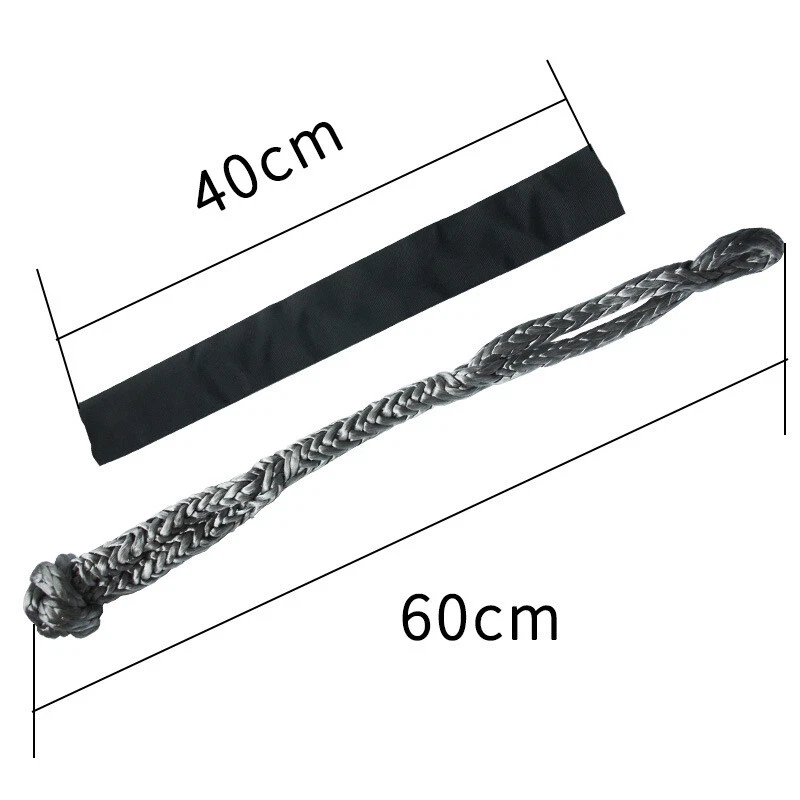 Car ATV UTV Off-Road Towbar Connecting Rope Winch Pull Line Cable Nylon Towing — 第 2/4 张图片