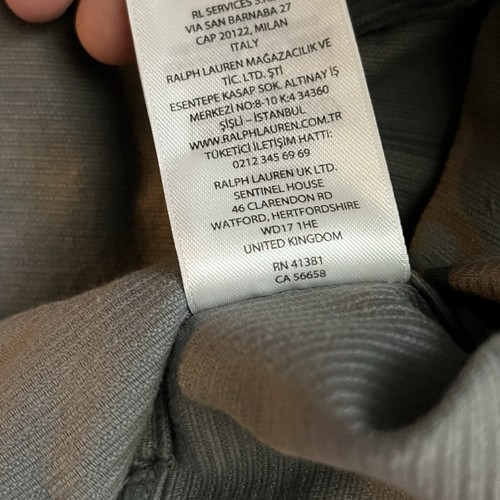 Polo Ralph Lauren Classic Fit Wide Wale Corduroy Camp Shirt Overshirt Small Gray - Picture 5 of 17