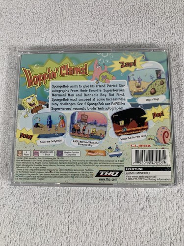 Sponge Bob Square Pants Super Sponge - Videogioco PS1 PS2 Completo - Foto 2 di 3