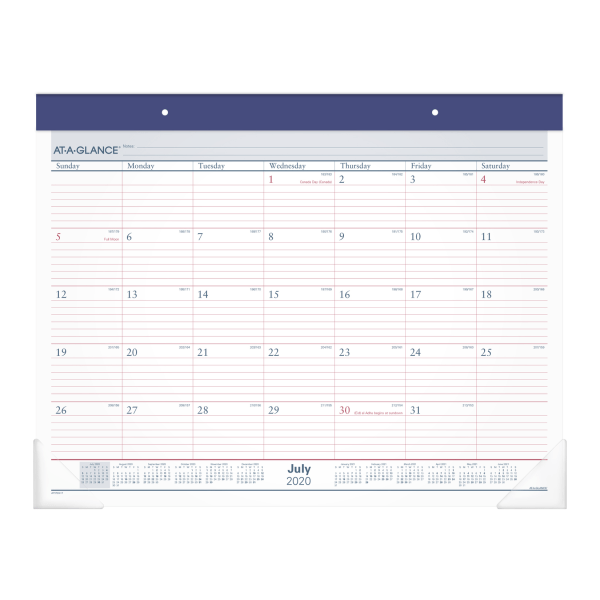 At A Glance Desk Calendar 2021 | Lunar Calendar