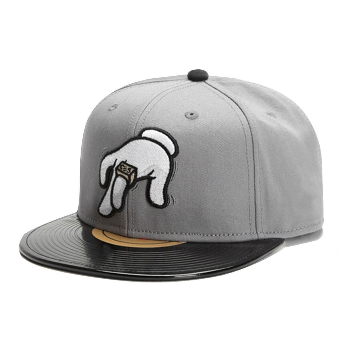 Funny 3D Embroidered 'No Requests' DJ CAP Unique Vinyl Record Hiphop Fashion Hat