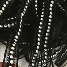 4.6m Strass Spitzenrand DIY Nähen Band Rand Dekor Basteln 13mm Breit Glänzend