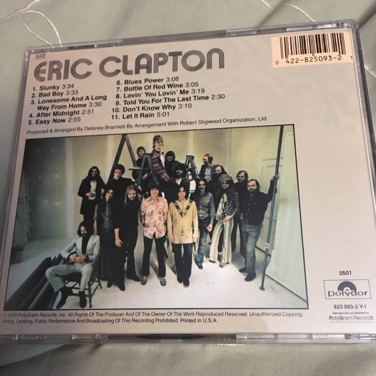 Eric Clapton by Eric Clapton (CD, Oct-1988, Polydor MADE IN WEST
