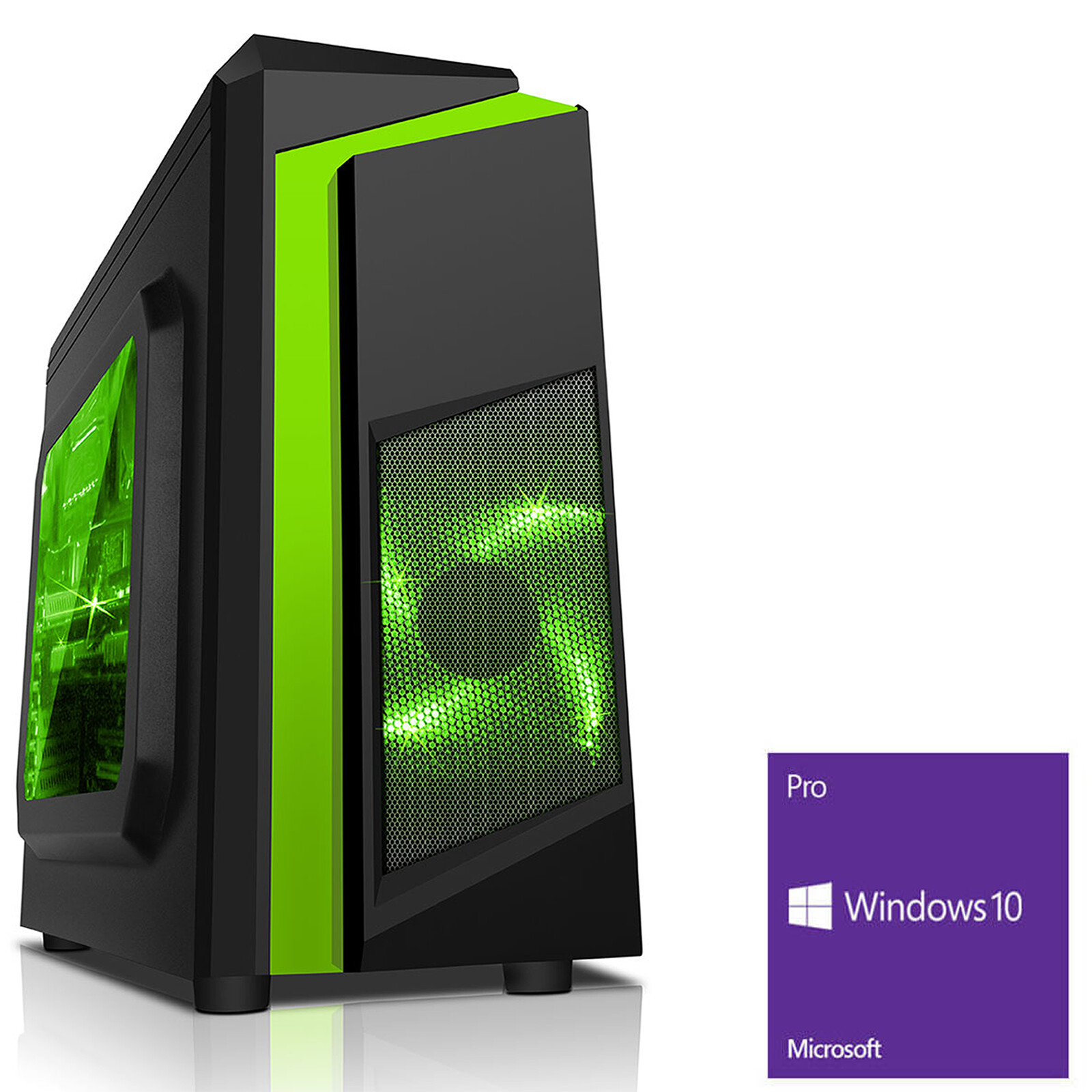 Ultra Fast AMD 9600 Quad Core 8GB 1TB USB3 Windows 10 Gaming PC Computer F3 G