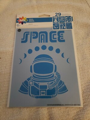 DELTA DEL04847  STENCIL 6X7 75 SPACE 6PC paint craft 