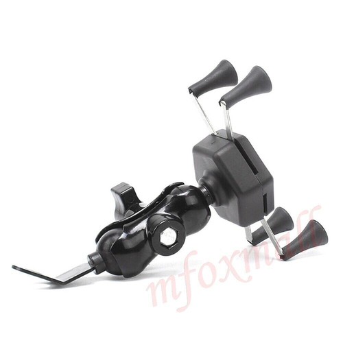 ABS Universal Motorcycle Motorbike Handlebar Mobile Phone Holder Bracket Mount - Picture 6 of 10