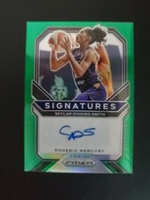 Skylar Diggins-Smith 2021 Panini WNBA Prizm Green Signatures Autograph SG-SDS