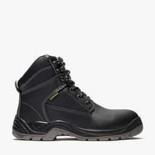 Nuevas Botas de Trabajo Para Hombre Negras 6" Pro WP Puntera de Acero Cuero BAT 760 Talla 5-13 (D, M)