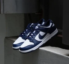 Nike Dunk Low White Midnight Navy HF5441-107 Men's Size New