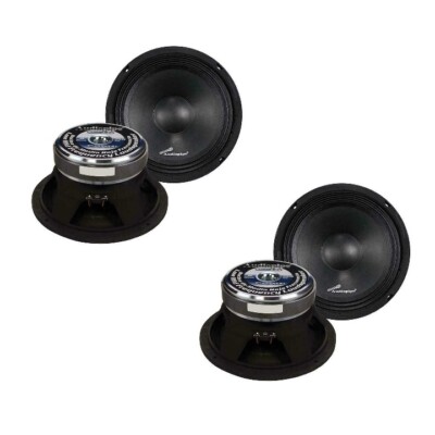 4) Audiopipe APMB8 8'' 500 Watt Mid Bass Car Speaker Sold as Set of Two Pairs