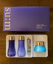 Su:m37º Water Full Special Gift Set 4 Items Toner Emulsion Cream Ampoule Sum37