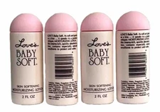 4 Love's Baby Soft by MEM  Skin Softening Moisturizing Lotion  2 oz
