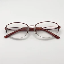 Sophia Loren M210 Zyloware 118 Eyeglass Frame Semi Half Pink Rose Gold 52-17-135
