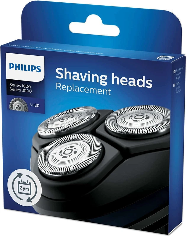 Testine Ricambio Rasoio Barba Serie 3000 e 1000 Philips SH30/50 Shaver, fotografia 6 di 7