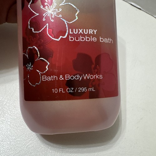 Bath & Body Works Luxury Bubble Bath Japanese Cherry Blossom 10oz Rare! 75% Full - Picture 3 of 11