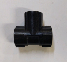 TT14 TEE FPT PIPE FITTING BLACK POLYPROPYLENE